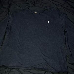 Polo Ralph Lauren black marl heather long sleeve shirts